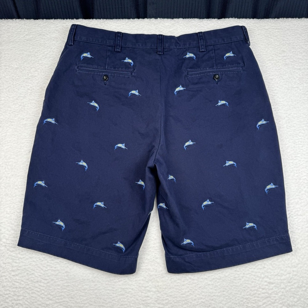 Polo Ralph Lauren Blue Shorts - Marlin Fish Embroidered - Men's 35 - Picture 5 of 11